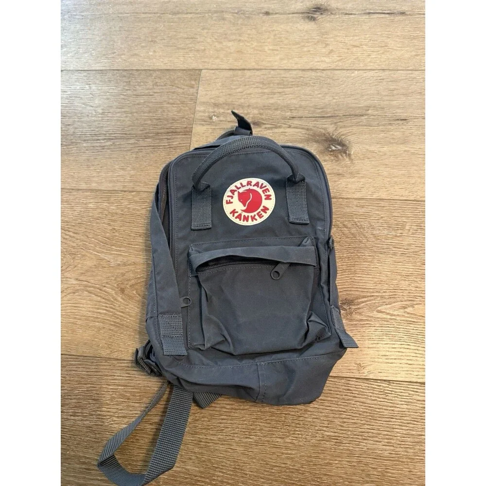 Fjallraven Kanken Mini Backpack - Lightweight School Travel Bag in Gray